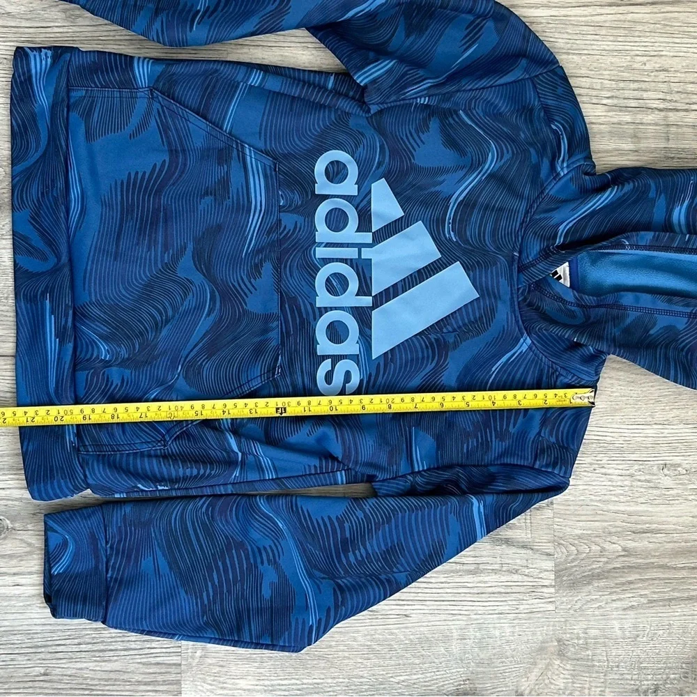 Adidas‎  Navy Swirl Hoodie Sz M 10/12